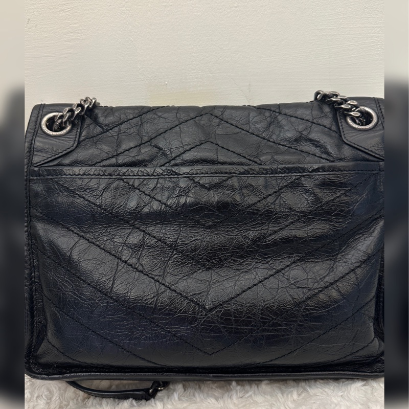 YSL Niki 黑銀 中號 medium-1