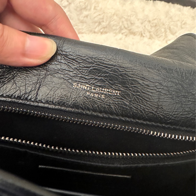 YSL Niki 黑銀 中號 medium-8