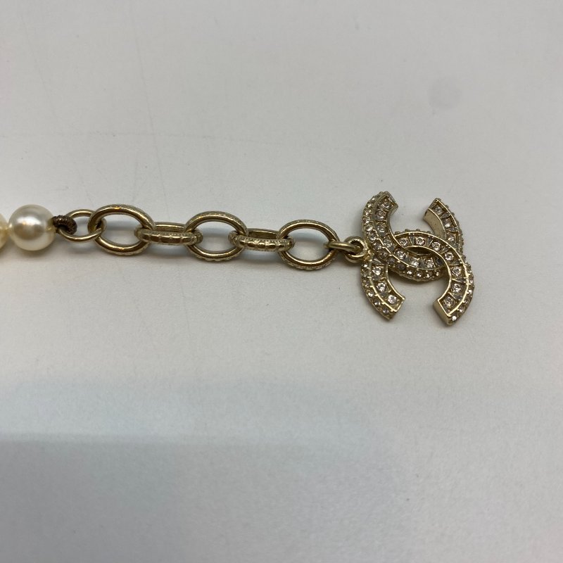 CHAENL 香奈兒 大小珍珠 墜吊 雙C水鑽 手鍊-1