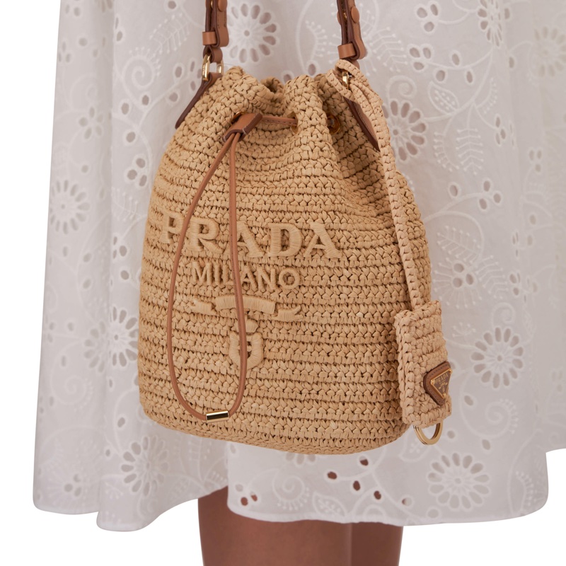 Prada 編織束口水桶包-0