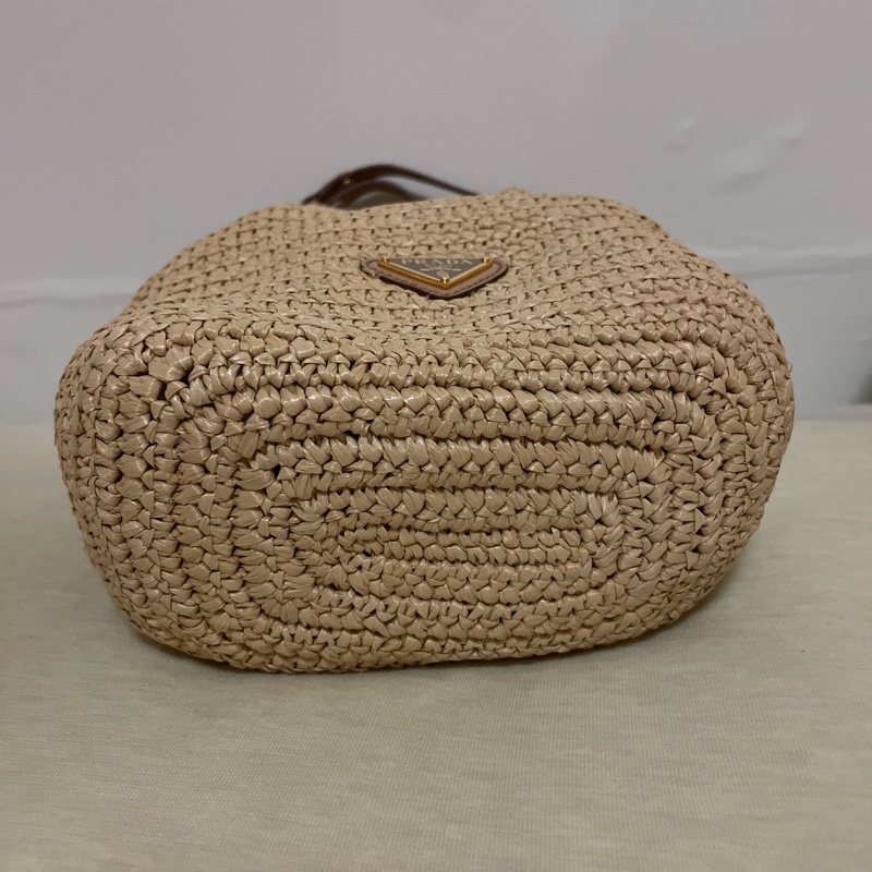 Prada 編織束口水桶包-8