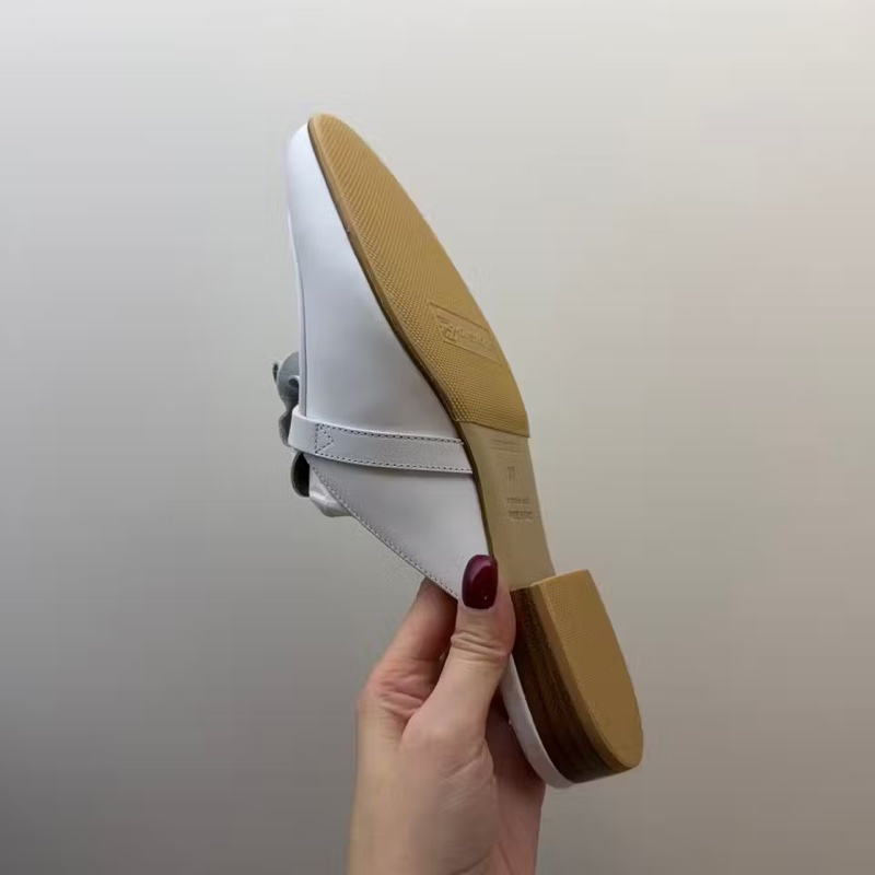 Hermes 全新白色Oz穆勒鞋 38號-7