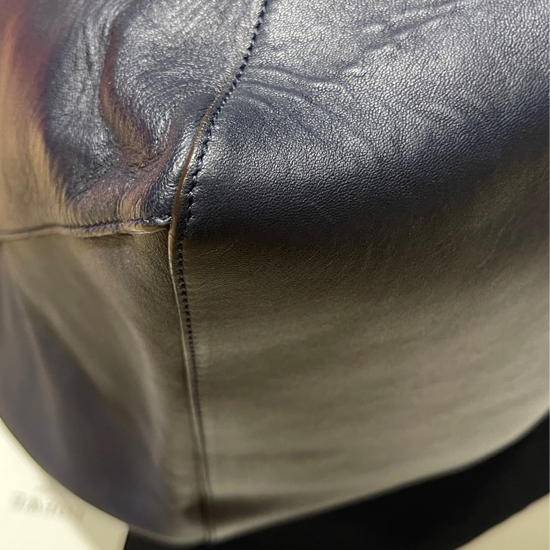 💙Loewe Origami  Lia Bag💙真皮 摺紙包 手提包 肩背包💙深藍色💙全新未使用💕💕-6