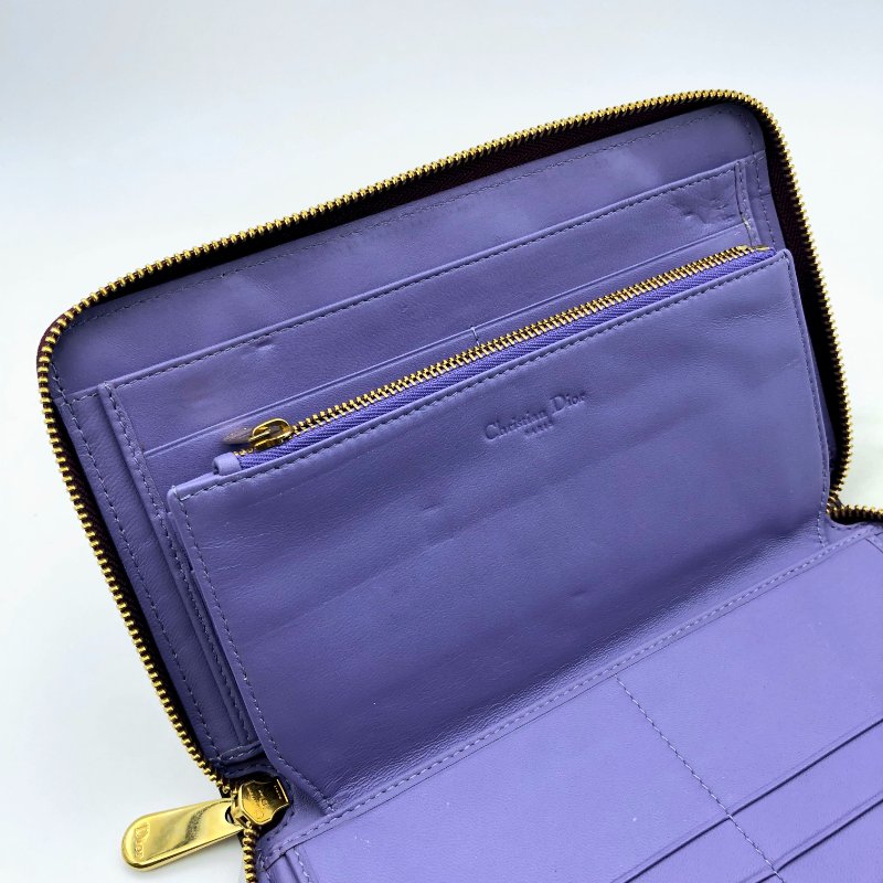 DIOR LOGO壓紋漆皮拉鍊長夾,Christian Dior,CD,公事包,隨身包,女夾,二手真品,正品,現貨【已售出】|PopChill 拍拍圈