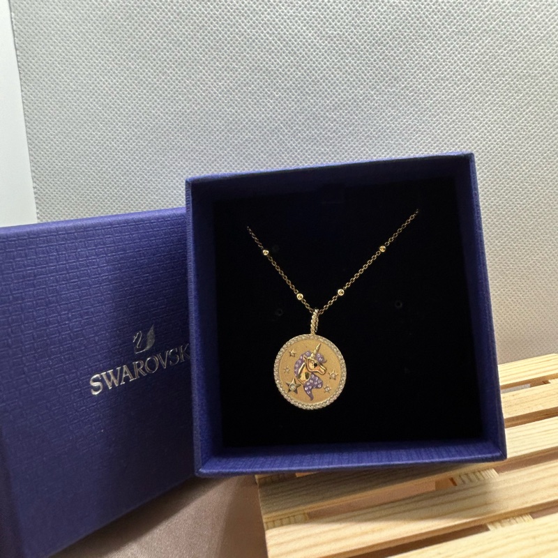 [SWAROVSKI 施華洛世奇][9成新]  小馬項鍊-0