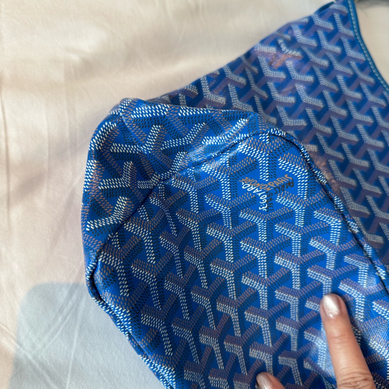 Goyard hobo 水藍色 全新-12
