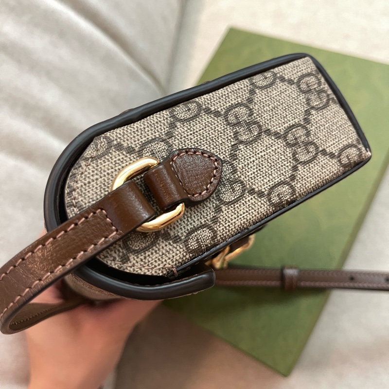 Gucci 1955 mini 馬銜扣盒子包/橫版手機包-2