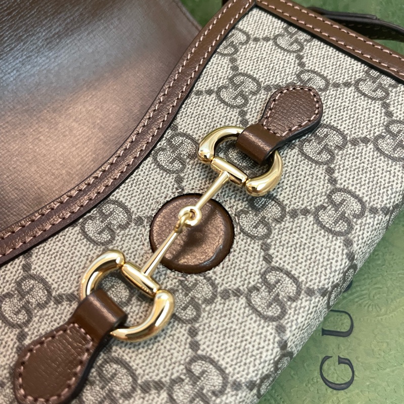Gucci 1955 mini 馬銜扣盒子包/橫版手機包-5
