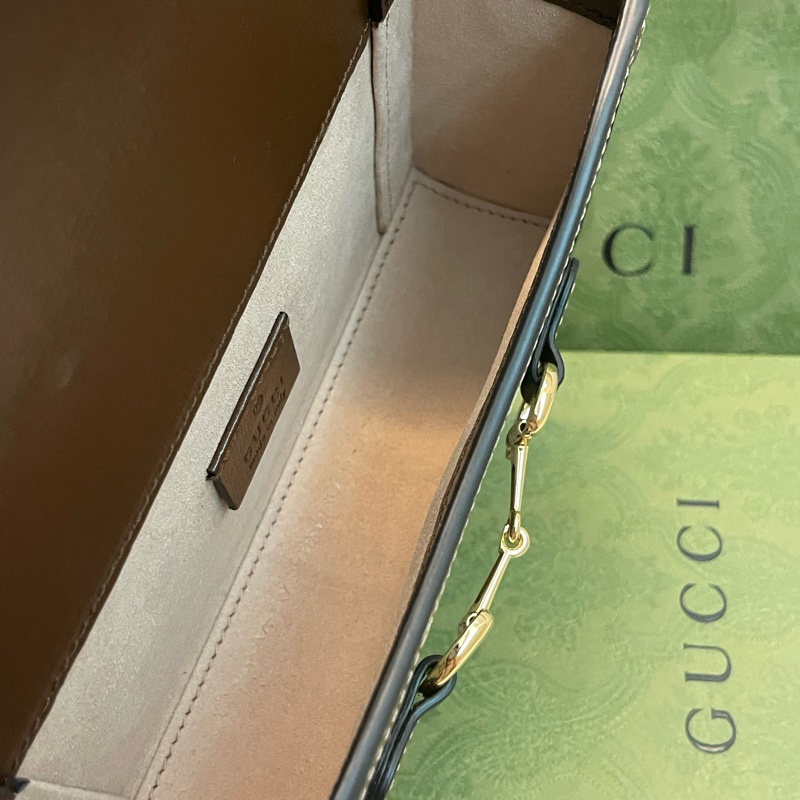 Gucci 1955 mini 馬銜扣盒子包/橫版手機包-6