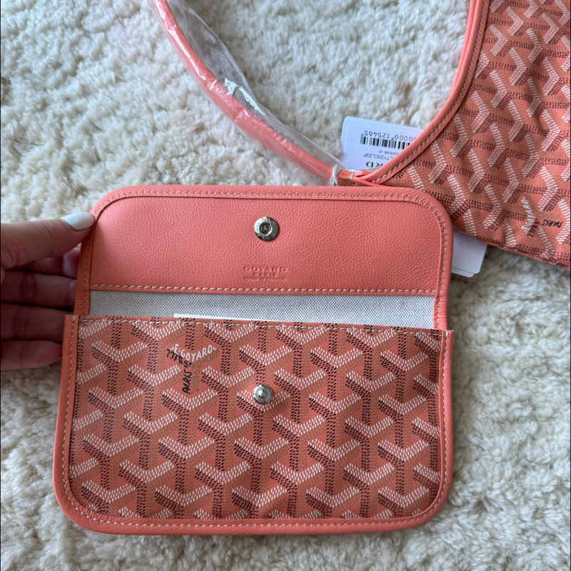 goyard 限量珊瑚粉色hobo 全新-19