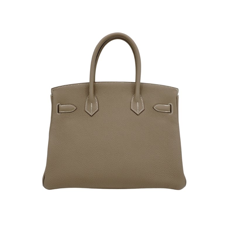 Hermes Birkin Togo牛皮金扣手提柏金包-30cm(大象灰)-2