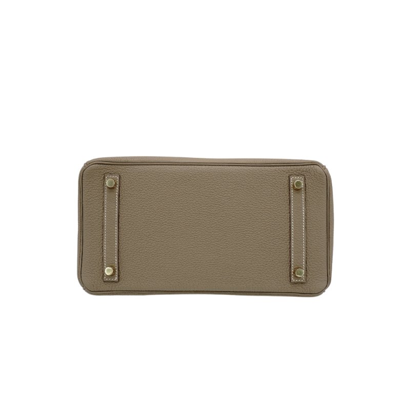 Hermes Birkin Togo牛皮金扣手提柏金包-30cm(大象灰)-3