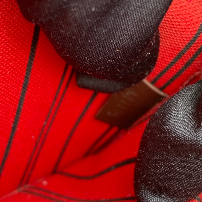 近新Louis Vuitton棋盤格Neverfull PM小款抽繩束口購物包M40600原N41359-13