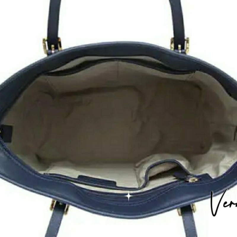 全新100%正品【MICHAEL KORS 】JET SET TRAVEL
#防刮牛皮肩背托特包-海軍藍特惠大降價-4