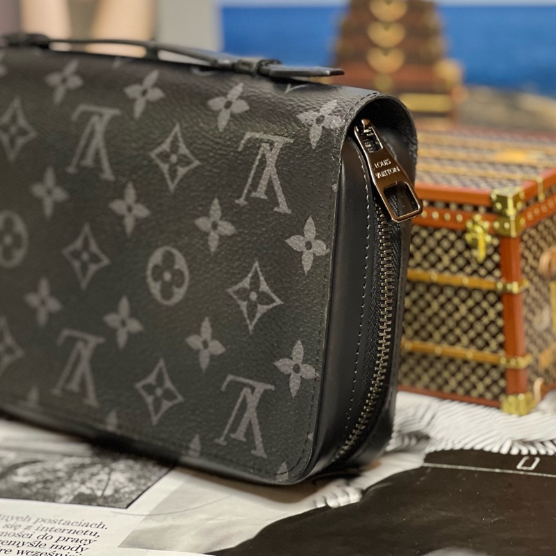 LV Zippy XL 經典黑花手拿包長夾 M61698 《台灣購證》-3