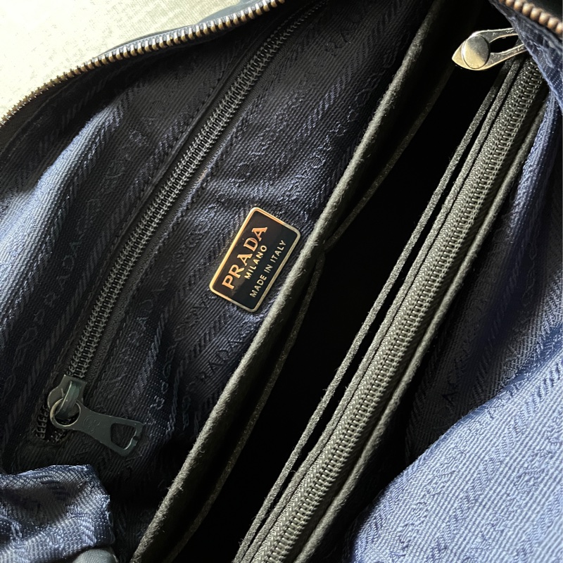 《保留中》Prada尼龍降落傘包《中號/靛藍色/寶藍色/深藍色》-8