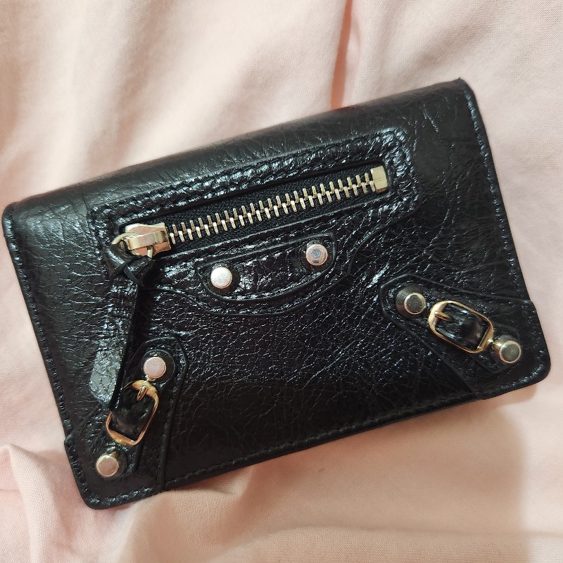 Balenciaga巴黎世家機車包造型卡包-1