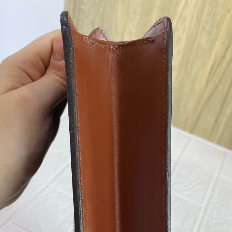Lv老花中古手拿包化妝包洗漱包改斜背-12