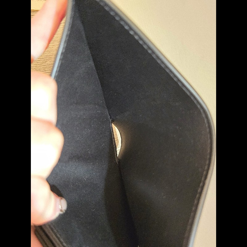 Celine 凱旋門三折短夾 亮面牛皮革小型TRIOMPHE銀包(黝黑色，9成新，日本專櫃購入）-13