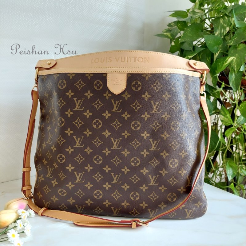 LV Delightful ( MM /中)🌈實品拍照🌈 M40353 肩背包~二手整體約9.5成新-0