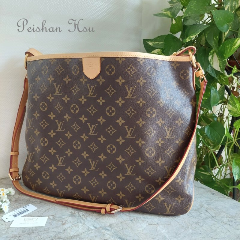 LV Delightful ( MM /中)🌈實品拍照🌈 M40353 肩背包~二手整體約9.5成新-5