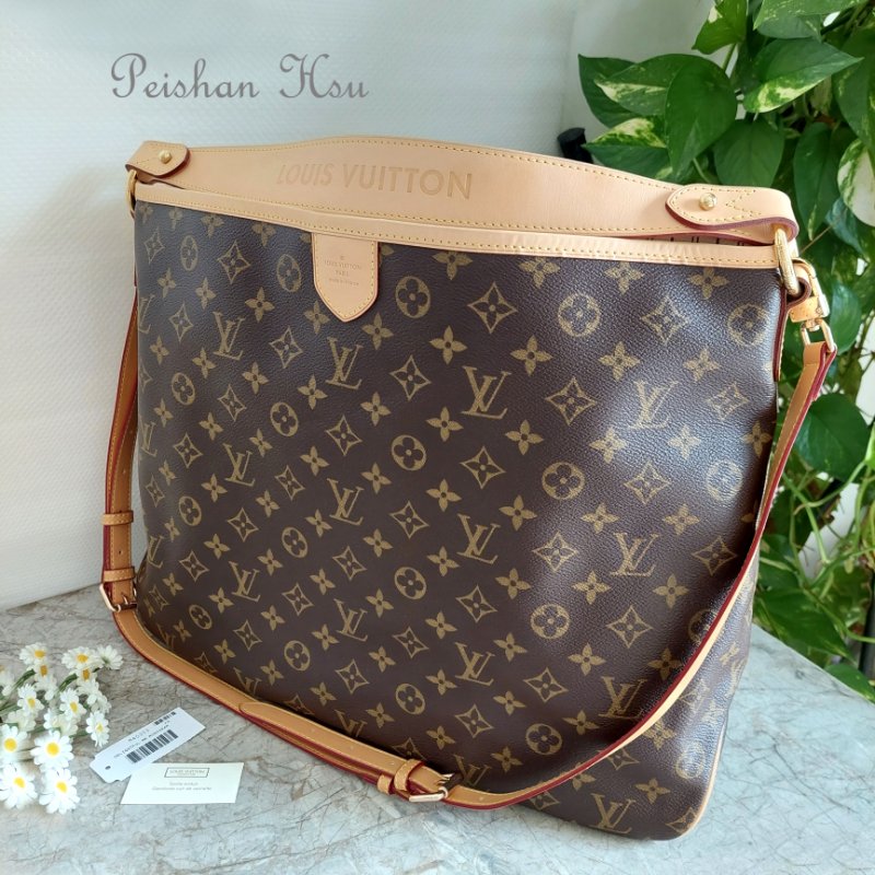 LV Delightful ( MM /中)🌈實品拍照🌈 M40353 肩背包~二手整體約9.5成新-14