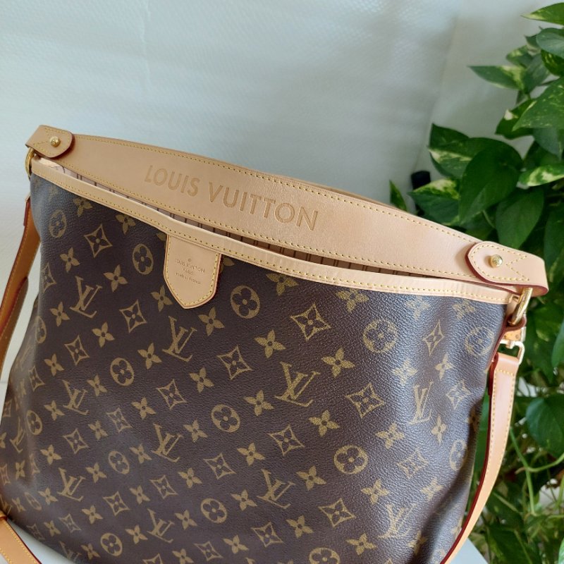 LV Delightful ( MM /中)🌈實品拍照🌈 M40353 肩背包~二手整體約9.5成新-17