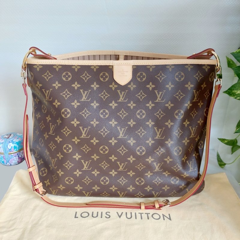 LV Delightful ( MM /中)🌈實品拍照🌈 M40353 肩背包~二手整體約9.5成新-19