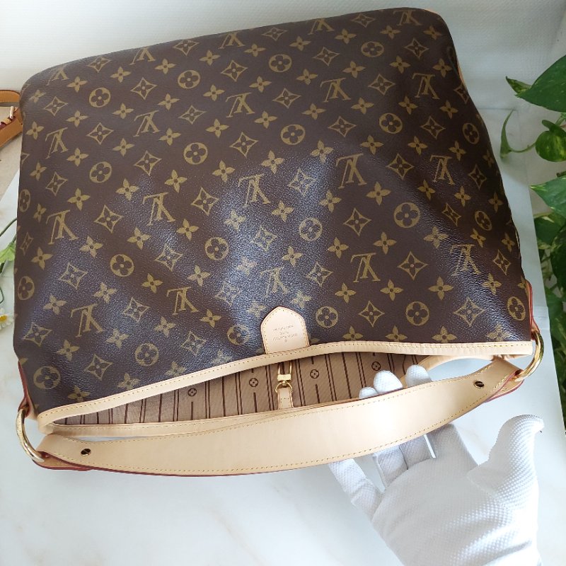 LV Delightful ( MM /中)🌈實品拍照🌈 M40353 肩背包~二手整體約9.5成新-31