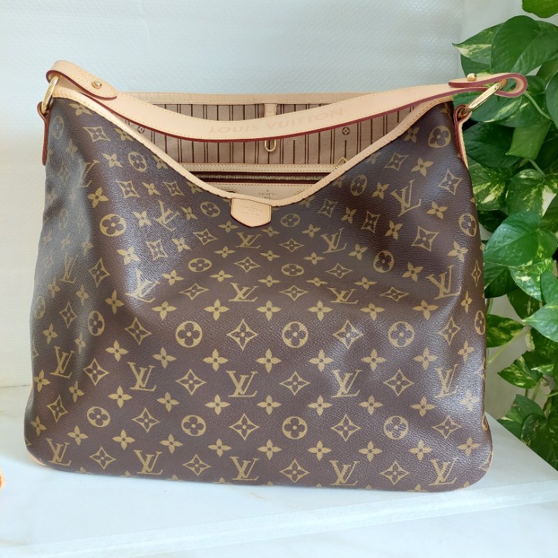 LV Delightful ( MM /中)🌈實品拍照🌈 M40353 肩背包~二手整體約9.5成新-47