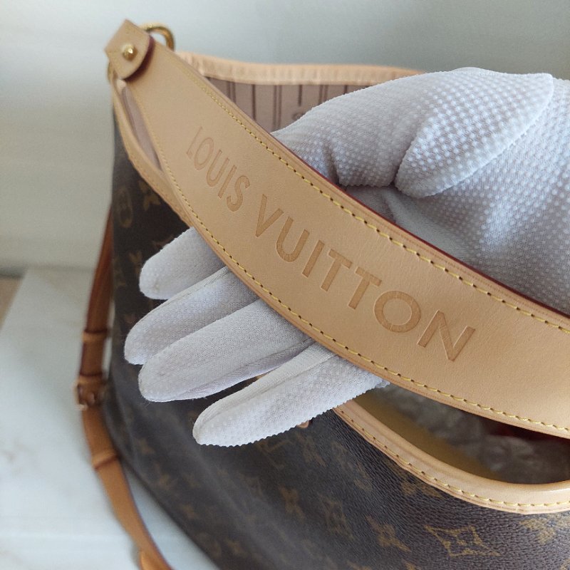 LV Delightful ( MM /中)🌈實品拍照🌈 M40353 肩背包~二手整體約9.5成新-63
