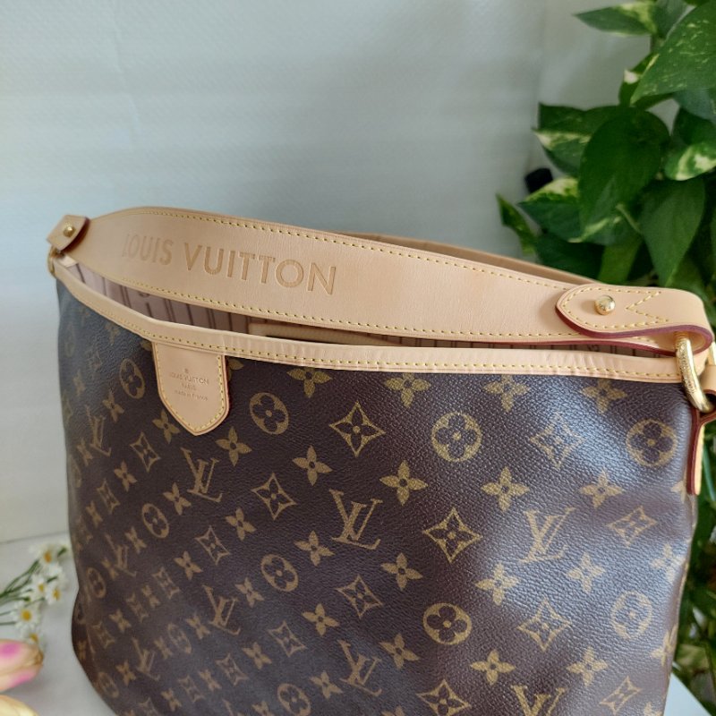 LV Delightful ( MM /中)🌈實品拍照🌈 M40353 肩背包~二手整體約9.5成新-68