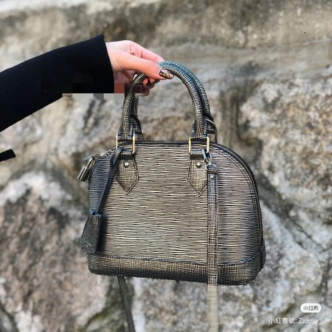 ♥520優惠♥LOUIS VUITTON Epi Platine Alma BB M54827 手提 肩背包
