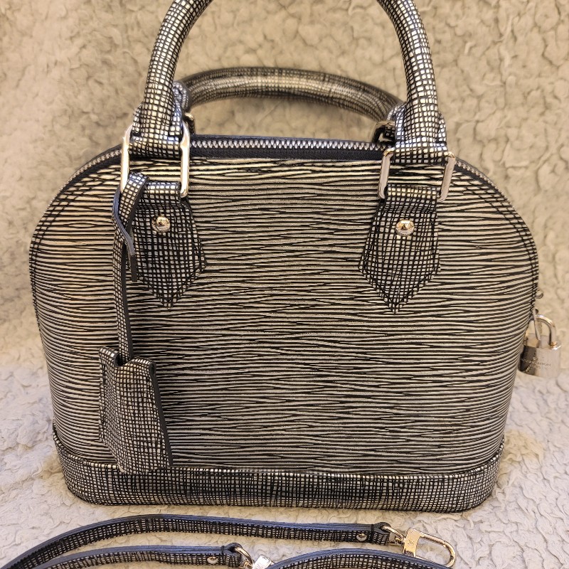 ♥520優惠♥LOUIS VUITTON Epi Platine Alma BB M54827 手提 肩背包-2