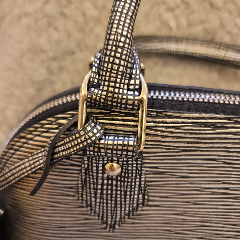 ♥520優惠♥LOUIS VUITTON Epi Platine Alma BB M54827 手提 肩背包-3