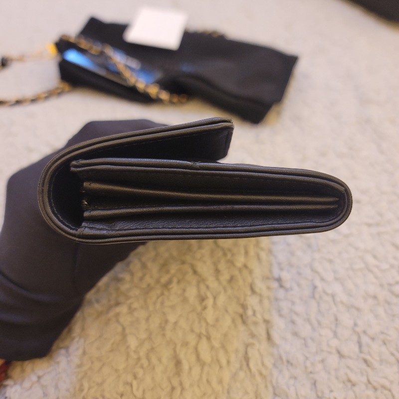 ♥520優惠♥Chanel 香奈兒 Boy系列 黑金長夾-5