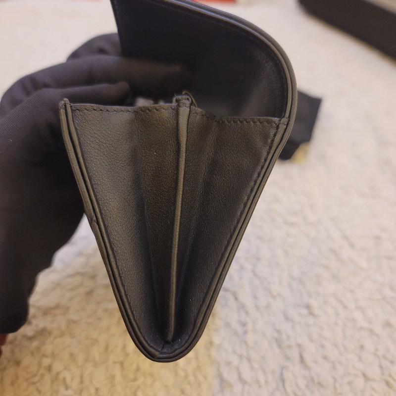 ♥520優惠♥Chanel 香奈兒 Boy系列 黑金長夾-11