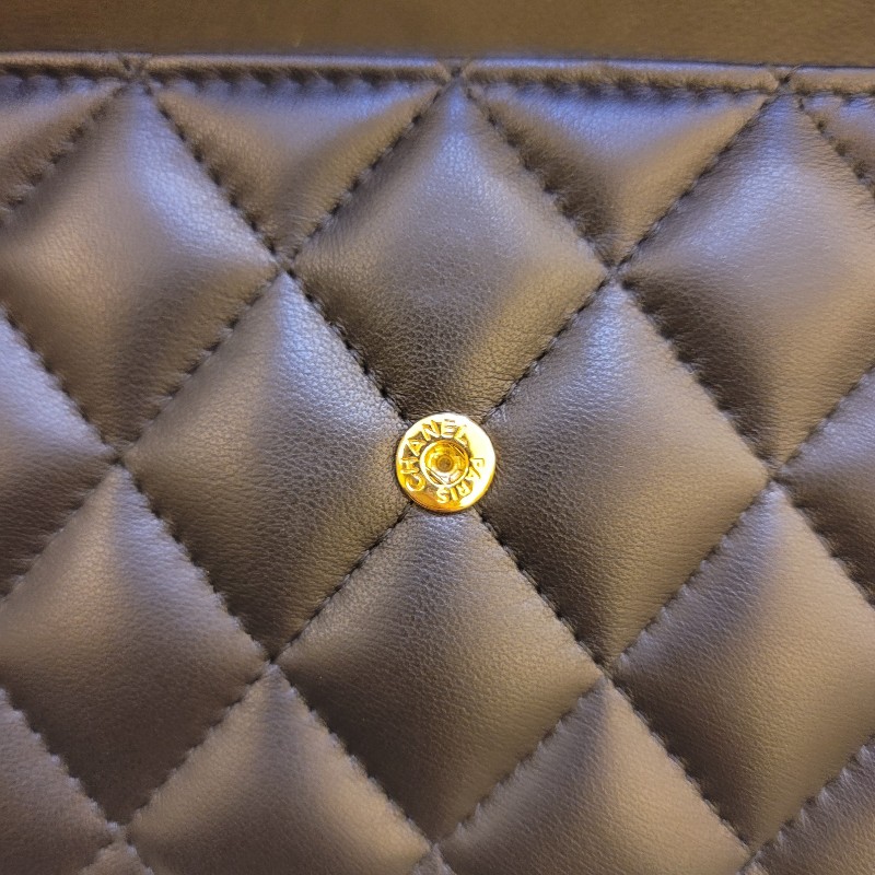 ♥520優惠♥Chanel 香奈兒 Boy系列 黑金長夾-15