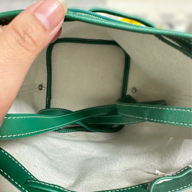 Goyard petit Flot 水桶包 綠色-3