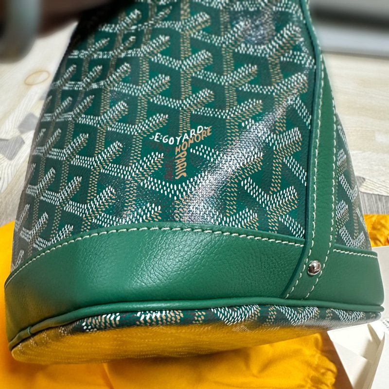 Goyard petit Flot 水桶包 綠色-10