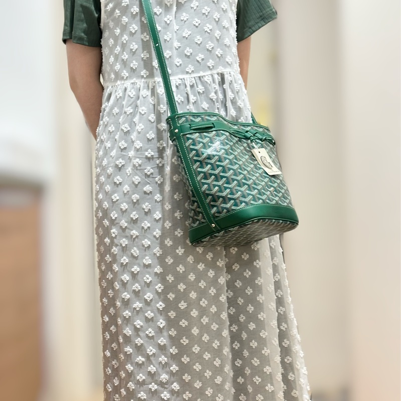 Goyard petit Flot 水桶包 綠色-23