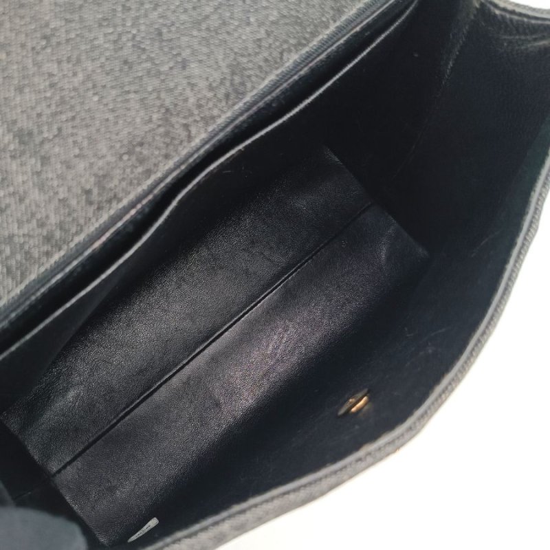 CHANEL Vintage Black Denim kelly Handbag-6