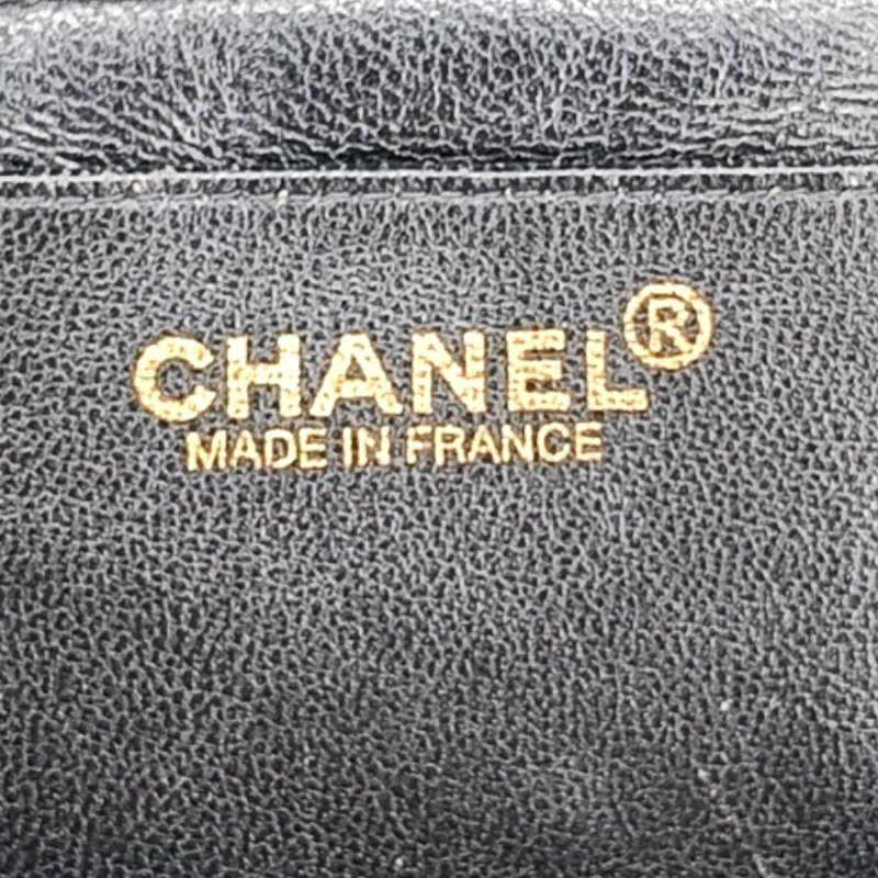 CHANEL Vintage Black Denim kelly Handbag-7