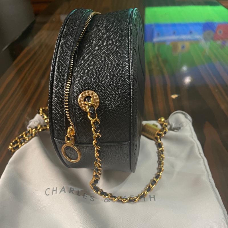 小ck小圓包 黑色-9