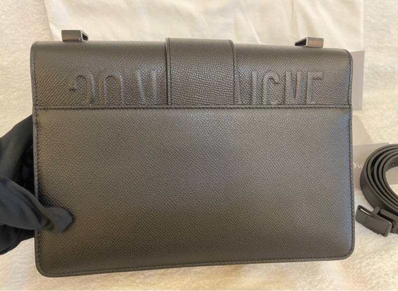 DIOR 全新 全黑 黑色磨沙釦 霧面 蒙田30 Montaigne-3