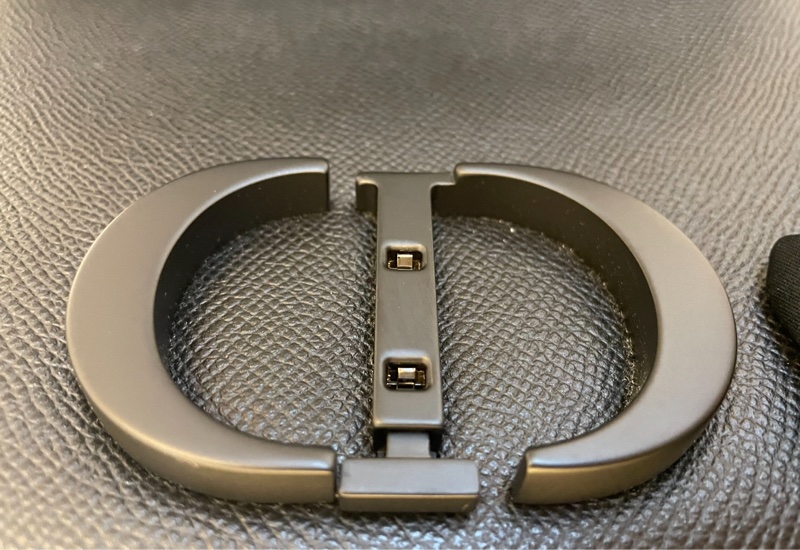 DIOR 全新 全黑 黑色磨沙釦 霧面 蒙田30 Montaigne-16