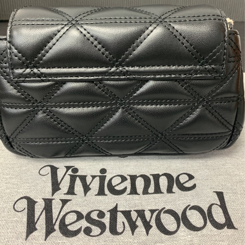 西太后VIVIENNE WESTWOOD Hazel quilted leather shoulder bag 菱格紋腋下包-4