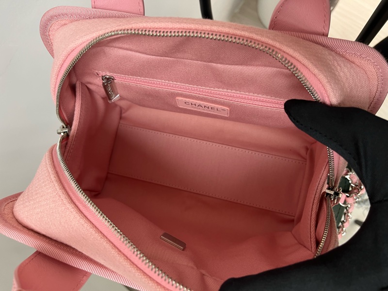 Chanel 2022年新色 晶片款 度假系列 粉色保齡球沙灘包 手提單肩斜孭💕-5