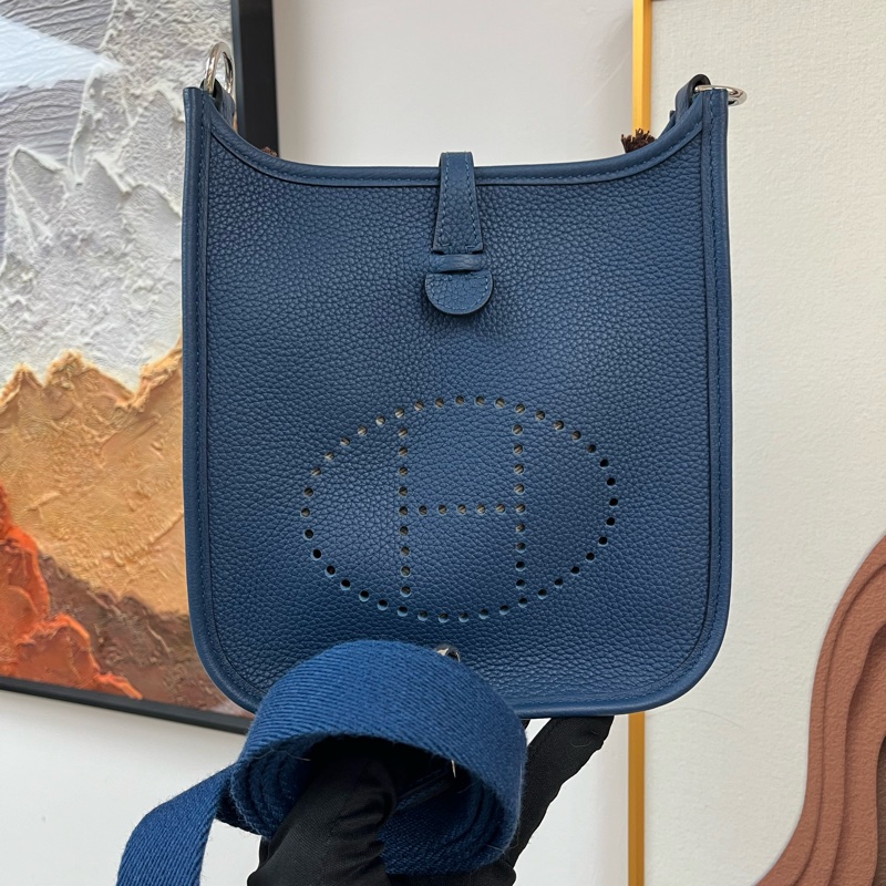 Hermes Mini Evelyne 深邃藍 U刻 mini e🤍-0