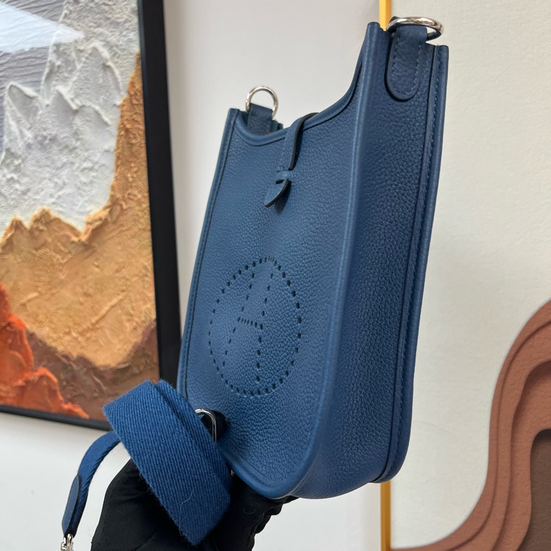 Hermes Mini Evelyne 深邃藍 U刻 mini e🤍-1